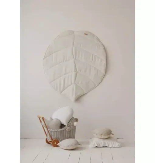 “Shabby Chic” Teepee Tent with Frills and "White" Leaf Mat Set