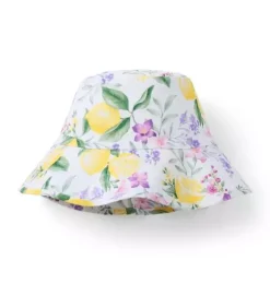 Lemon Floral Bucket Hat