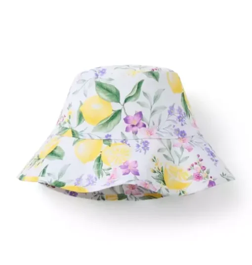 Lemon Floral Bucket Hat