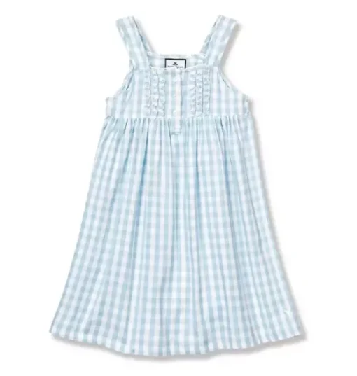 Light Blue Gingham Charlotte Nightgown