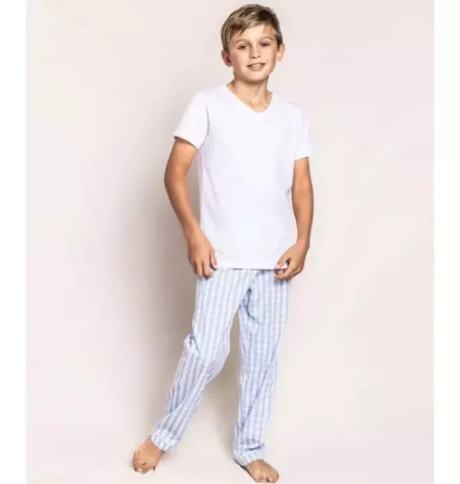 Light Blue Gingham Pant Separates