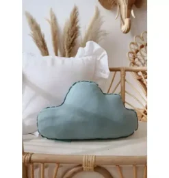 Linen “Eye of the Sea” Cloud Pillow
