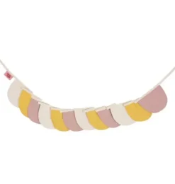 Linen “Powder Pink Circus” Garland with Half Moons
