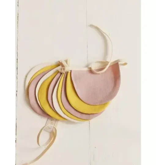 Linen “Powder Pink Circus” Garland with Half Moons
