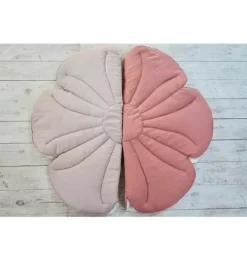 Linen "Powder Rose" Flower Mat