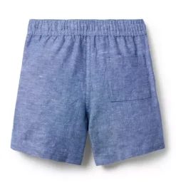 Linen-Cotton Pull-On Short