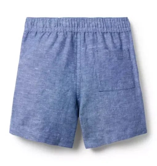 Linen-Cotton Pull-On Short