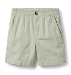 Linen-Cotton Pull-On Short