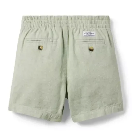 Linen-Cotton Pull-On Short
