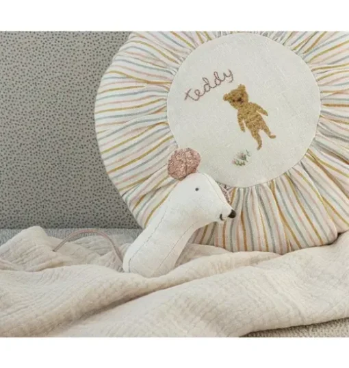 Lullaby Friend Rattles, Mouse - Natural