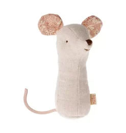 Lullaby Friend Rattles, Mouse - Natural