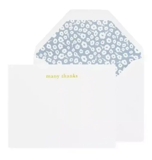 Many Thanks, Floral Greeting Card