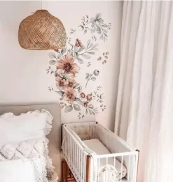 Meadow Flowers Pastel Wall Decal Set