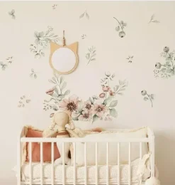 Meadow Flowers Pastel Wall Decal Set