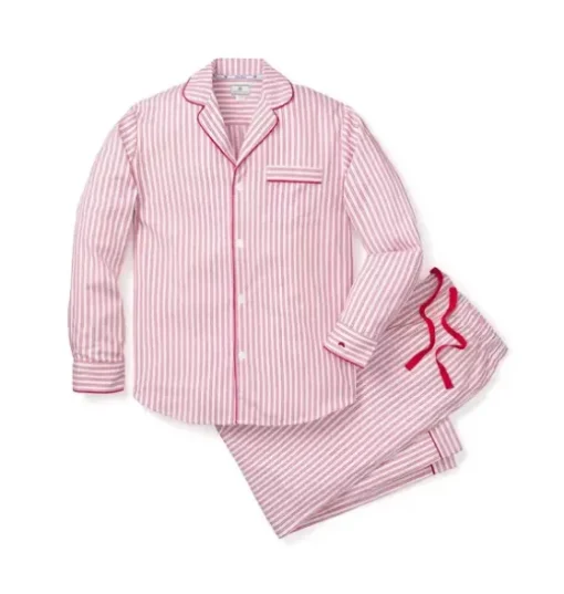 Men's Pajama Set in Antique Red Ticking