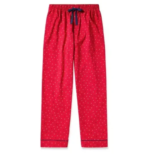 Men's Twill Pajama Pant in Anchors Away
