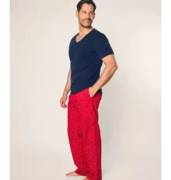 Men's Twill Pajama Pant in Anchors Away