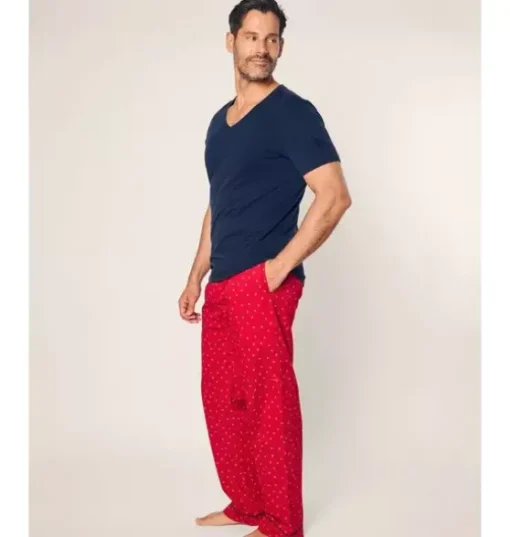 Men's Twill Pajama Pant in Anchors Away