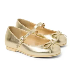 Metallic Bow Ballet Flat