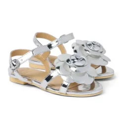 Metallic Flower Sandal