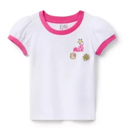 Milk Bar x Janie and Jack Puff Sleeve Tee