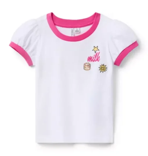 Milk Bar x Janie and Jack Puff Sleeve Tee