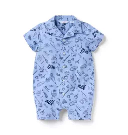 Milk Bar x Janie and Jack Slice Of Style Baby Romper