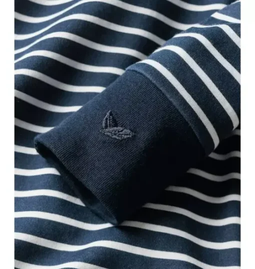 Navy Stripe Pima Cotton Romper
