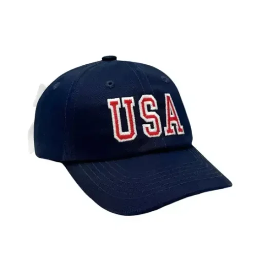 Navy USA Bow Baseball Hat