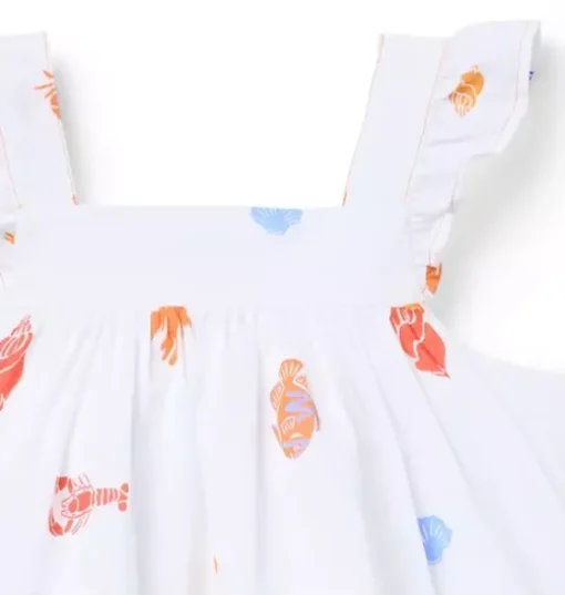 Ocean Icon Flutter Sleeve Top