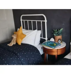Organic Cosmic Triangles Duvet Cover