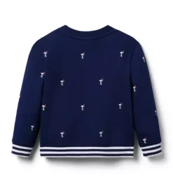 PEANUTS™  Snoopy Santa Striped Cuff Sweatshirt