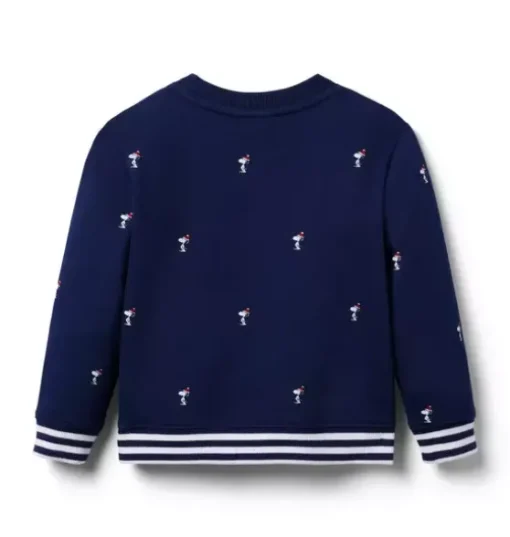 PEANUTS™  Snoopy Santa Striped Cuff Sweatshirt