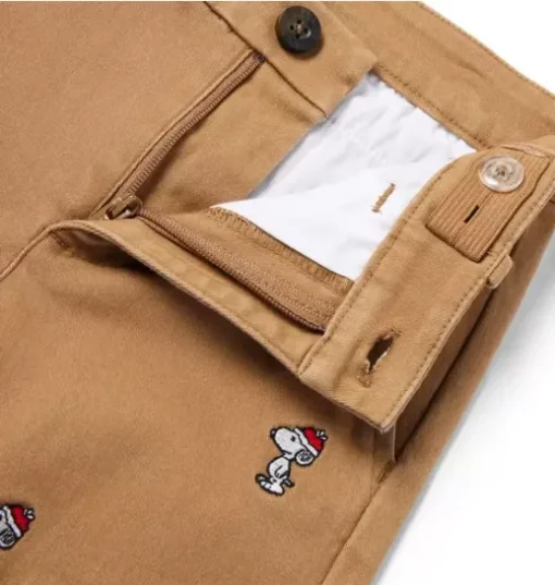 PEANUTS™ Snoopy Santa Embroidered Twill Pant