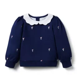 PEANUTS™  Snoopy Santa Collar Sweatshirt