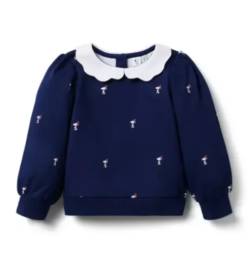 PEANUTS™  Snoopy Santa Collar Sweatshirt