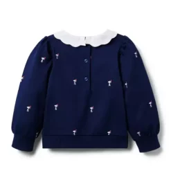 PEANUTS™  Snoopy Santa Collar Sweatshirt