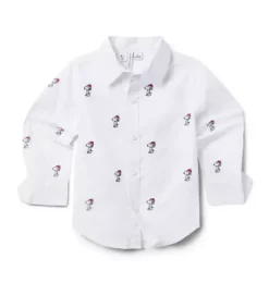 PEANUTS™ Snoopy Santa Poplin Shirt