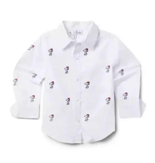 PEANUTS™ Snoopy Santa Poplin Shirt