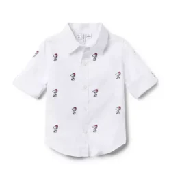PEANUTS™ Snoopy Santa Poplin Shirt