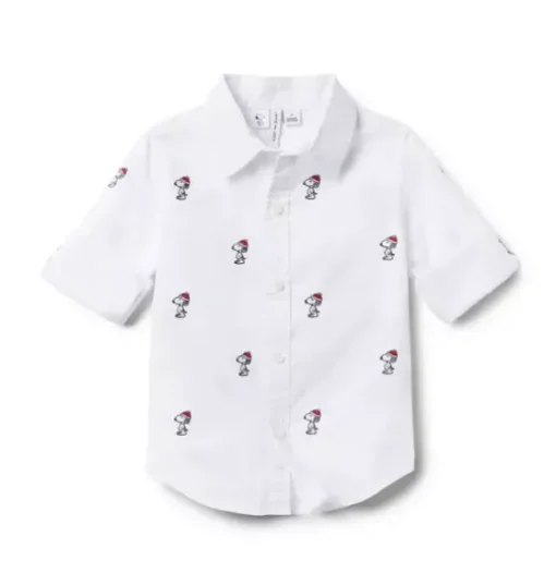 PEANUTS™ Snoopy Santa Poplin Shirt