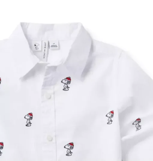 PEANUTS™ Snoopy Santa Poplin Shirt
