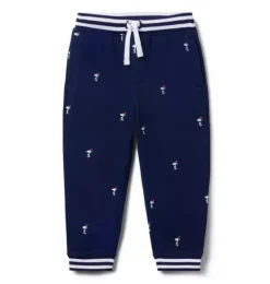 PEANUTS™ Snoopy Santa Striped Cuff Jogger