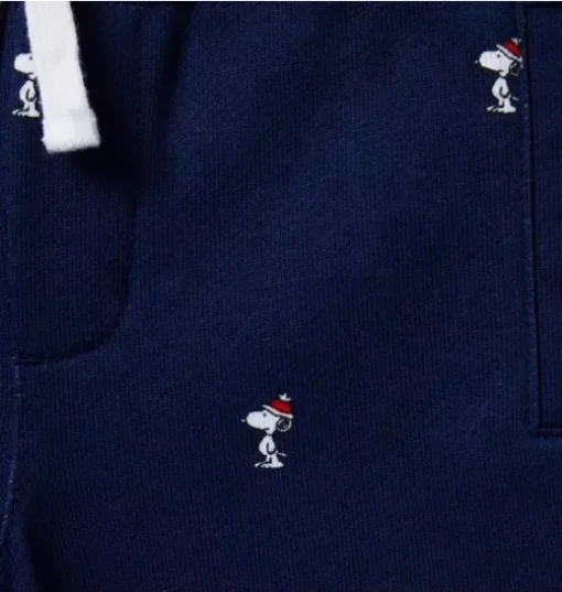PEANUTS™ Snoopy Santa Striped Cuff Jogger