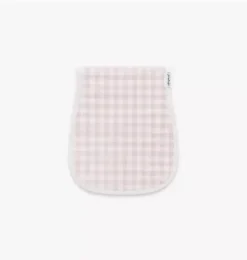 Picnic Gingham Burp Cloth - Pink