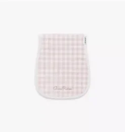 Picnic Gingham Burp Cloth - Pink