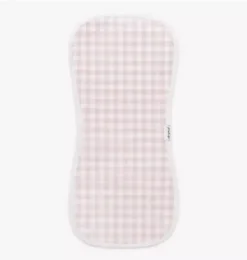 Picnic Gingham Burp Cloth - Pink