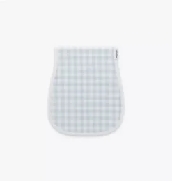 Picnic Gingham Burp Cloth - Blue