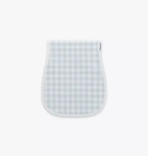 Picnic Gingham Burp Cloth - Blue