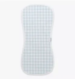 Picnic Gingham Burp Cloth - Blue
